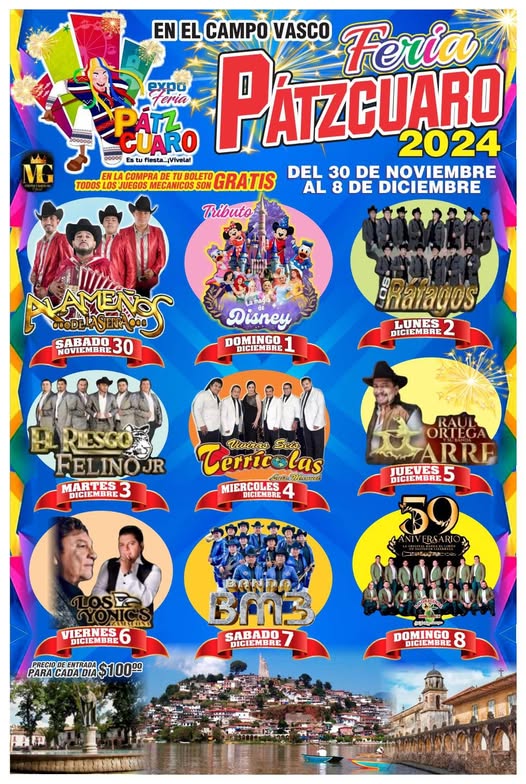 Presentan la Cartelera Oficial de la Feria Patronal 2024 en Pátzcuaro